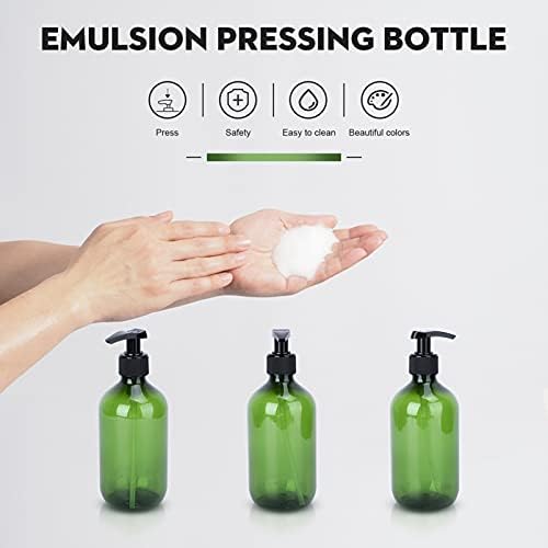 Lurrose 3pcs משאבת בקבוקים ריקים שמפו מתקן למילוי משאבת מיכל קרם קרם נוזלי ( צבע אקראי )