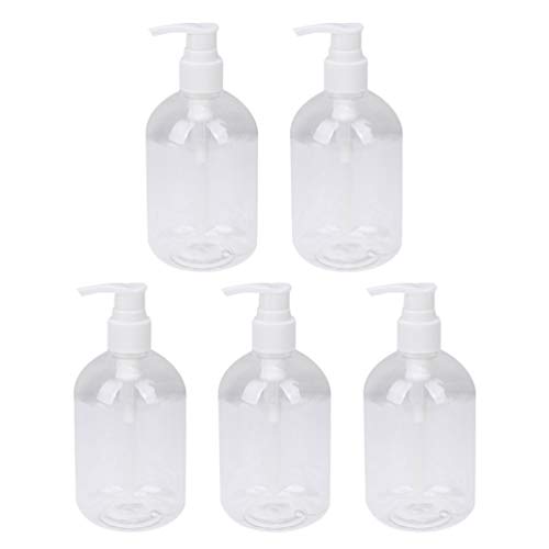 DOITOOL 5 יח ' 350ml פלסטיק משאבת בקבוק ריק סבון בקבוק מתקן למילוי ברור פלסטיק בקבוק קרם שמפו סבון גוף לשטוף לשטוף פנים