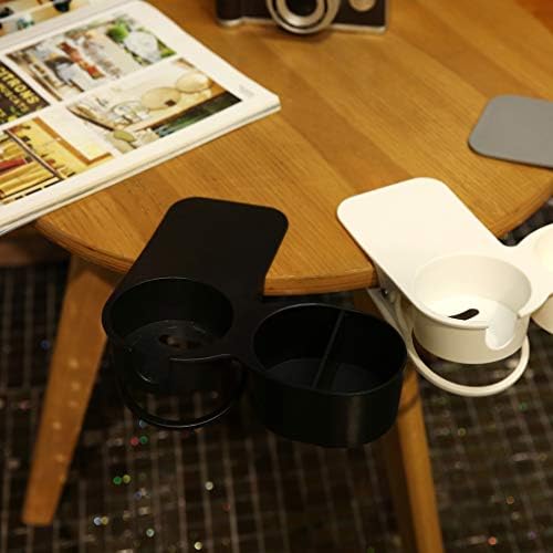 Fityle מחזיק כוסות קליפ המשרד שולחן שולחן צד ענק קליפ מלחציים עבור מים לשתות קפה, תה, כוסות בתוך 8cm קוטר - שחור