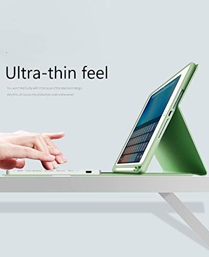 Ultrathin מקלדת iPad Case עבור iPad החדש 10.2 2019(7th Gen) עם עיפרון בעל מקלדת נתיק תיק קל משקל חכם מקלדת מגנטית הכיסוי