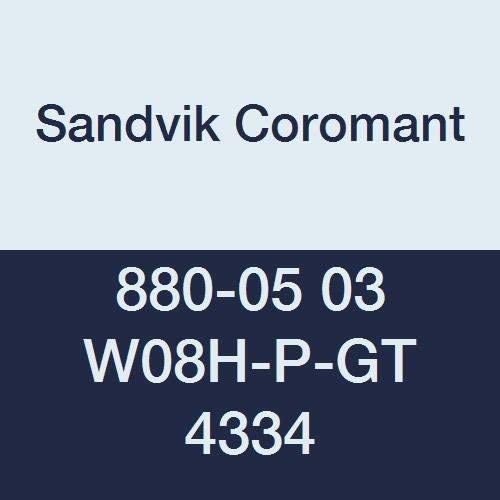 Sandvik Coromant, 880-05 03 W08H-P-GT 4334, CoroDrill 880 להכניס לקידוח, קרביד, מרובע, נכון לחתוך את היד, 4334 בכיתה