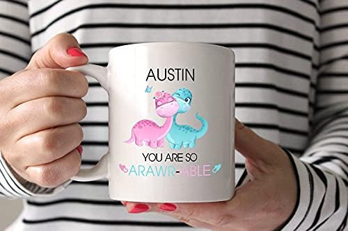 אתה כל כך Arawr-מסוגל - דינוזאור ספל קפה, מותאמת אישית לכל שם מתנה בשבילו בעלה אשתו חברה חבר קרמיקה ספל קפה כוס תה (לבן,