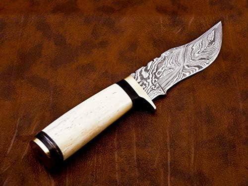 יד אישית מזויפים פלדה מדמשק סכין ציד פליז השומר לטפל (Y-01)