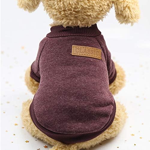 haoricu כלב צמר צים סוודר, מעיל החורף לעסקים קטנים בינוניים גדולים,חמוד V-neck & שרוולי רגלן גור כלבים