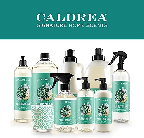 Caldrea סבון כלים מתכלים לשטיפת כלים נוזלי עשה עם סבון הקליפה, אלוורה, אגס, פריחת אגאו, 16 עוז , 3 Pack