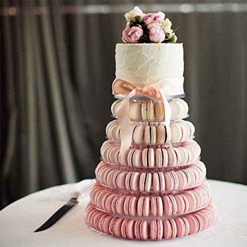 העוגה עמידה סיבוב מס ' 6 שורה מגדל עוגה לעמוד קאפקייקס עוגיות Rack תצוגת בעל כלי קישוט החתונה חג הפסחא ספקי צד מגש פירות