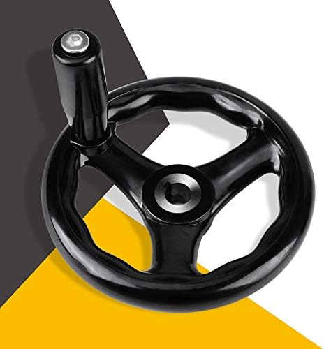 סיבוב גלגל יד, עמיד 12125mm פלסטיק שחור גלגל יד, עבור מכונת כרסום מטחנות תעשייתי מכונת כלים מחרטות