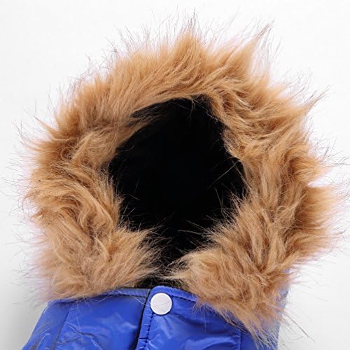 SELMAI מחמד חליפת שלג Windproof גור פרווה מעיל הכלב בחורף מעיל עם ברדס כלב חם להאריך ימים יותר כלב צמר עבור כלב קטן
