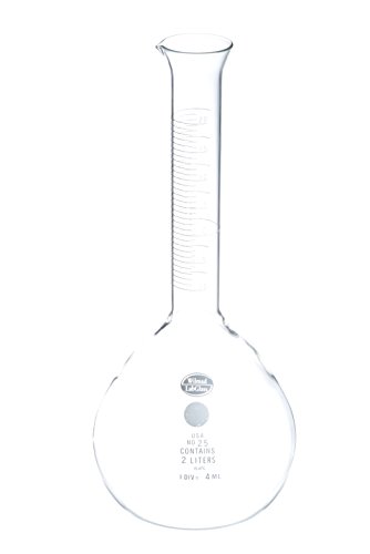 Wilmad-LabGlass LG-4327-108 מדד כיול/נוזל מדידה הבקבוק, סיימה להכיל (TC), 2000mL